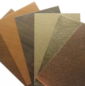 Quality 0.2mm-3mm ASTM AISI Color Stainless Steel Plate Mirror Gold Sheet Customized wholesale