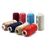 Dyed 150D/2 Polyester White Machine Embroidery Thread with wear-resistant