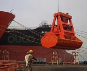 China Remote Control Mechanical Grab Bucket SS304 12m³ Cargo Unloading Sand on sale