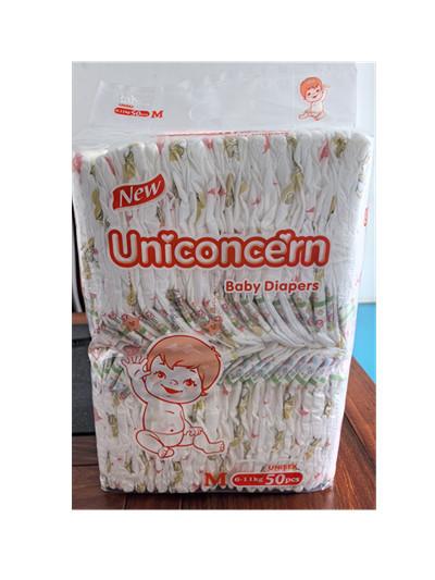 African Market Best Selling Johnson Smell Uniconcern Baby Diapers / Nappies