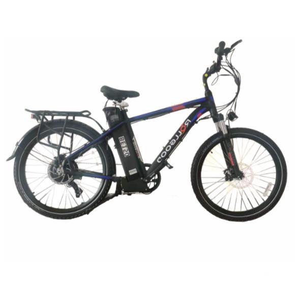26 Inch Electric Mountain Bikes Lightweight 40mph Full Suspension Mountain Ebike