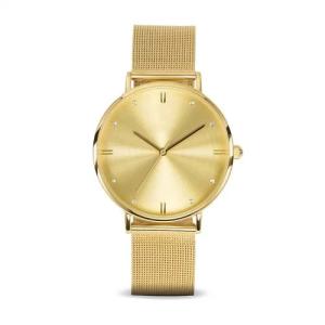 Quality Gold Coating Diamond Face Watch Waterproof Under 30m Meter Private Label wholesale