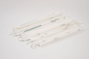 Quality Pointed 6x230mm Biodegradable PLA Straws With Paper Wrap Beverage Stores wholesale