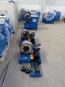 Quality 12v 24v Mobile Hydraulic Hose Crimper 51mm Hose Pipe Crimping Machine With 10 Die Sets wholesale