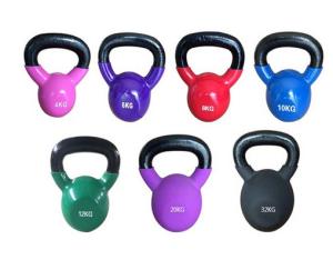 Quality PVC Coated Fitness Equipment Kettlebell WeightLifting Vinyl Dipping Kettlebell wholesale