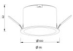 6W10W20W fixed downlight mini spotlight lens anti-glare recessed downlight