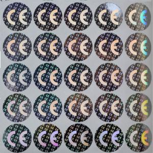 Quality ID Card Moisture Proof Holographic Foil Stickers , 3D Holographic Stickers wholesale