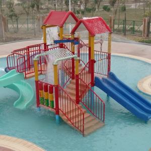 Quality Swimming Pool Equipment Playhouse for Kids with Small Fiberglass Water Slide wholesale