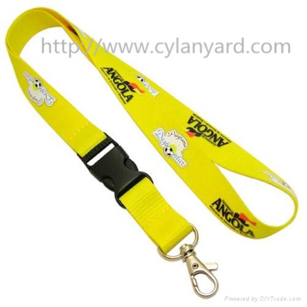 Office id card badge lanyard with printed text logo, employee badge holder