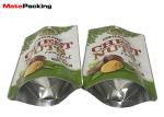 High Barrier Food Sealable Foil Pouches , Chestnut Foil Stand Up Pouches
