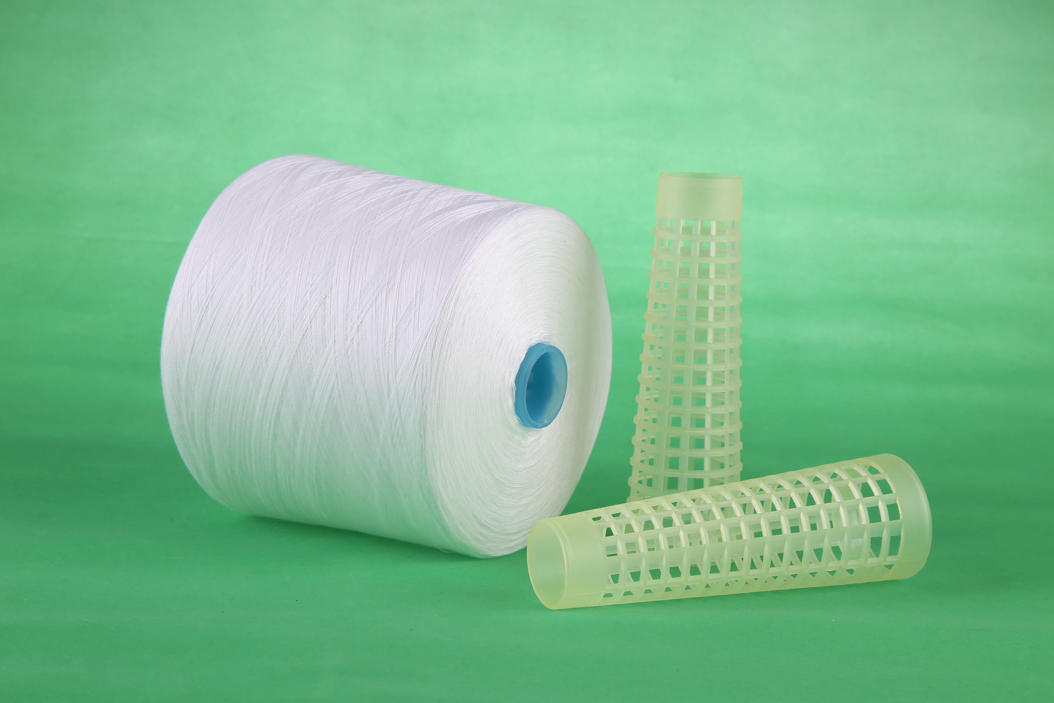 50S /2/3 Counts High Tenacity Spun Polyester Yarn With Sinopec Staple Fiber