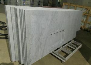 Quality Carrara White Marble Stone Kitchen Countertops Sink Hole For Construction wholesale