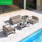 Hand Woven Garden Aluminum Sofa Set Modern Outdoor Furniture with Outdoor Foam