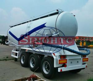 Quality 40m3 Powder Cement Tanker Trailer , 6 / 12 Tyre Heavy Duty Cement Bulker Trailer wholesale