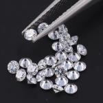 0.8-3.3mm Round Brilliant Cut Man Made Diamond Moissanite DEF VVS VS Lab Grown
