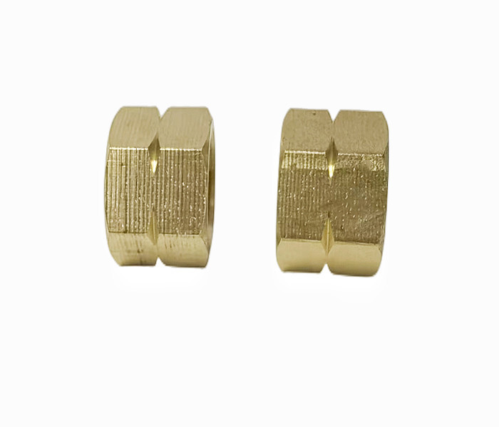 Solid Brass Hex Nut Hexagon Full Locking For Bolts 1/2''