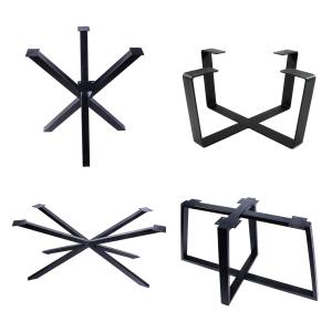 Quality Large Cross Frame Round Pedestal Coffee Table Base for Customized Dining Furniture wholesale