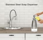 300Ml 10.1 Ounces Hand Wash Dispenser Washroom Countertop Hand Soap Dispenser
