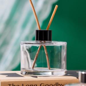 China 200ml Clear Home Decoration Glass Machine Made 7oz Empty Reed Diffuser Bottles on sale
