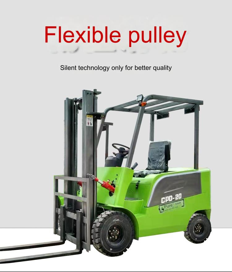 Electric Counterbalance 2 Ton Electric Forklift With Triplex Mast