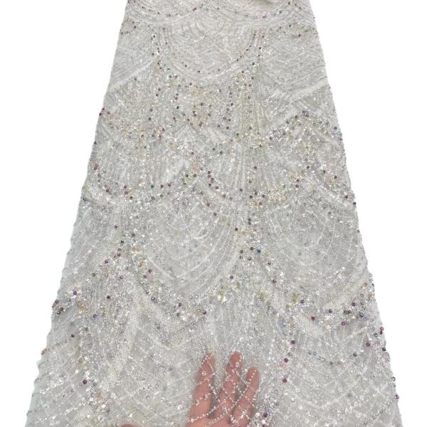 2023 new and high quality Australian beaded lace wedding dress with shiny beaded