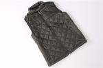 Black Rhombic Lattice Utility Gilet Vest Men's Quilted Padded Vest