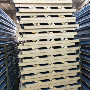 Quality prepainted and galvanized 50mm corrugated sandwich roof panel wholesale