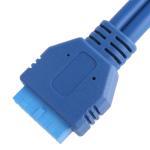 Usb3.0 20p Idc Connector Ldpe Transparent 45p Blue PVC OEM / ODM