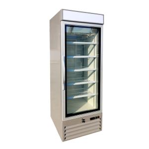 Quality Energy Saving Upright Glass Door Freezer , Single Door Beverage Cooler R290 Refrigerant wholesale
