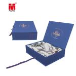 Recycled 128-250gram Clothing Dress Gift Boxes Satin Silk Insert Magnetic