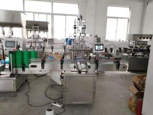 Quality Automatic Pistons Liquid Bottle Filling Capping And Labeling Machine wholesale
