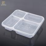Rectangle 4 Compartment 23*20.5*4.5cm Airline Meal Tray