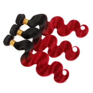 Quality Peruvian Ombre Human Hair Extensions With No Smell / No Chemical Process wholesale