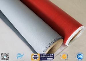 Quality 260℃ Heat Insulation 3732 0.45mm Red Color Silicone Coated Fiberglass Fabric wholesale