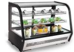 LED Lamp 380V Commercial Display Chiller Black Fan Cooling