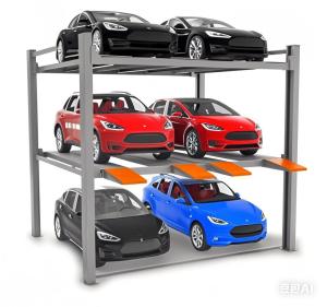 Quality Double Wide 3 Level Parking System/Triple Stacker Car Parking Lift/Tri Level Parking Lift/6 Cars Hydraulic wholesale