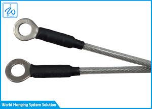 Quality PVC Covered Stainless Steel Wire Rope Eyelets For Nylon Safety Belt Lanyard wholesale