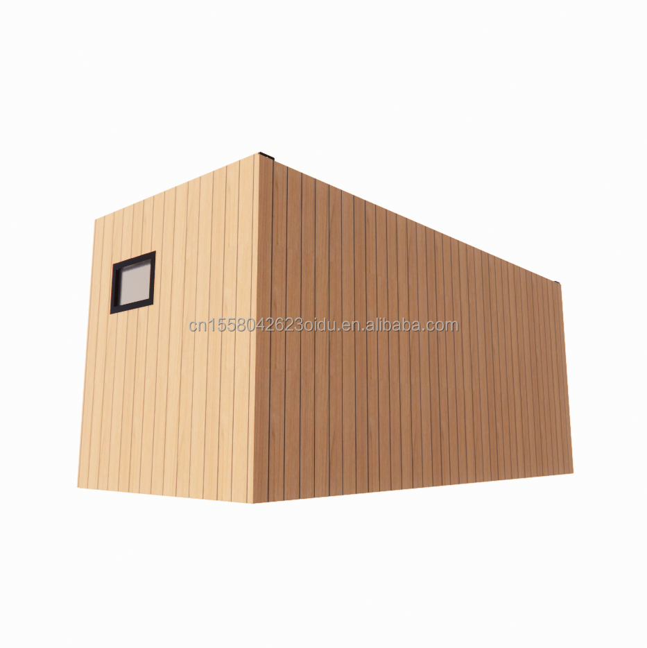 Wooden Sturdy Steel Sun House 20ft Flat Container House with Wall 50/75/100mm Wave Sandwich Panel