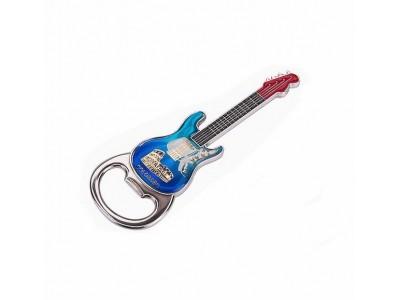 Metal Guitar Bottle Opener with Logo Printing,Good quality metal zinc alloy die
