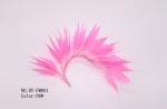 Millinery supplies goose feather flower mount with wire accessory