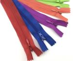 Red color NO. 5 Long Chain nylon zipper Metal Brass Nickle Teeth