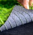 60mm Synthetic Turf Football Field PE Material SGS Certificate Approved