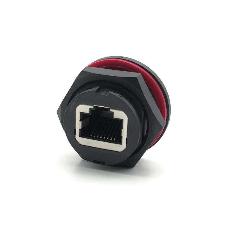 Waterproof Connector DIP Cat. 5e RJ45 Jack for IP68, HULYN
