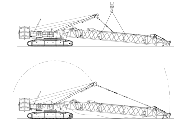 Construction Crawler Mounted Mobile Crane 650 Tons SANY SCC6500