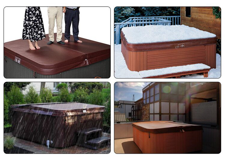 Customized SAA PVC Swim Spa Hot Tub Cover Or Spa Cover Outdoor Furniture 100mm