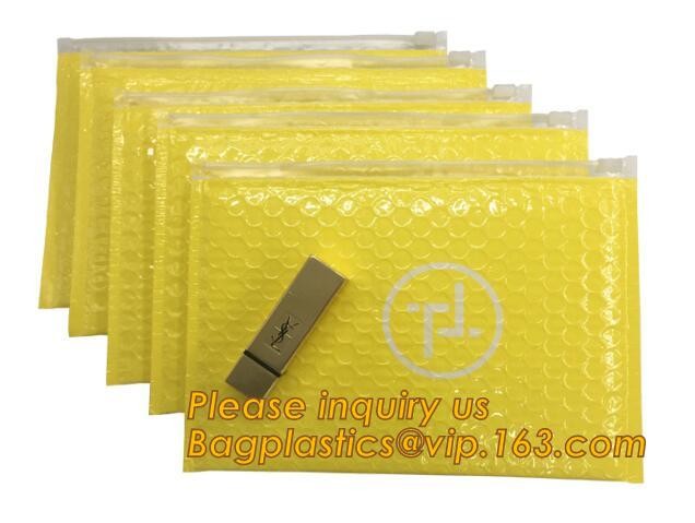Cosmetic Pink Slider Padded Bag/Silver k Bag With Bubble,Padded Envelopes Cheap Aluminium Foil k Holographic