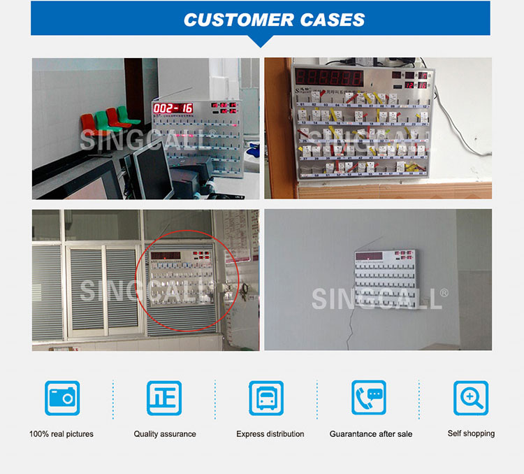 Ward nursing equipments 60 channels call number monitoring board with voice reporting function