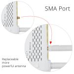 FDD TDD Cat 4 Detachable Antenna 4G LTE Router 300Mbps Wireless Wifi CPE Modem
