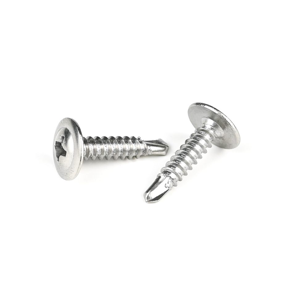 Black Stainless Steel Phillips Wafer Head Self Drilling Screws Tornillos Acero Inoxidable