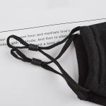 Custom Black PM2.5 Face Mask , Anti Dust Cotton Face Mask Non Irritating